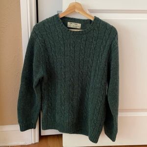 Forest green Line of Trade 100% wool sweater, Men’s large